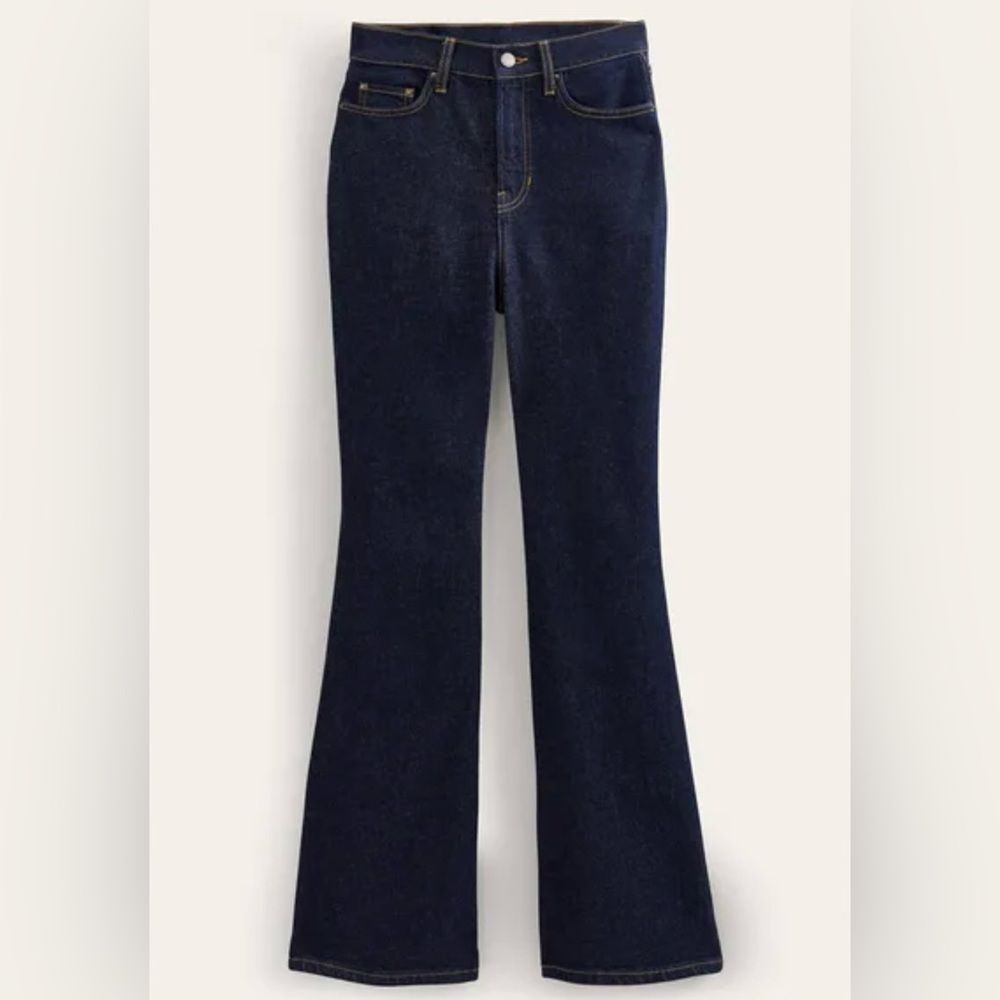 Boden High Rise Flare Indigo Jeans Women’s Size 6